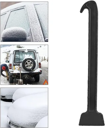 Vista 4 de Rascador de nieve para automóvil, rascador de hielo de invierno para automóvil, raspador de parabrisas ligero para hielo y nieve, herramienta