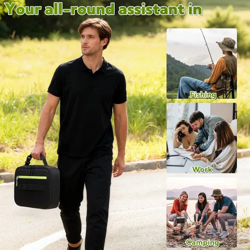 Vista 6 de VZZNN Paquete de 12 loncheras aisladas para niños, niñas, hombres y mujeres, tela Oxford 900D, lonchera suave para hombres, lonchera reutilizable