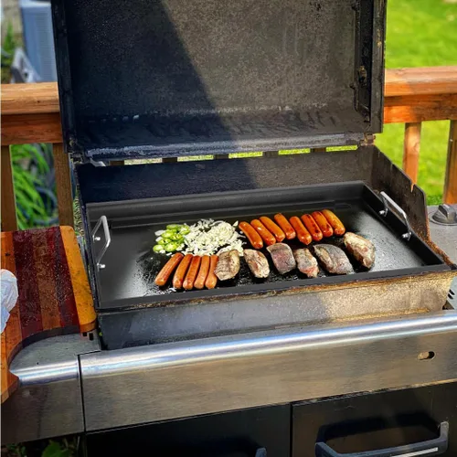Vista 5 de Insertos de plancha de tamaño completo para Weber Old Spirit 200 Series E/S 200 y 210, panel de control lateral, plancha superior plana para Weber