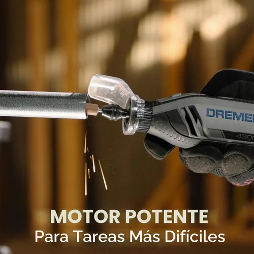 Vista 4 de Kit de herramienta giratoria versátil Dremel 4300-9/64 con eje flexible - 9 piezas adicionales y 64 accesorios - Ideal para grabado, grabado