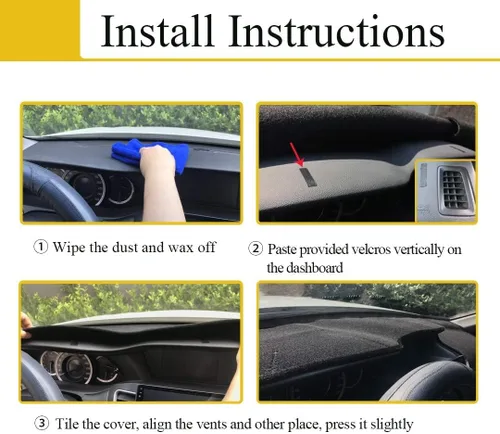 Vista 4 de Tapete Protector de Tablero Personalizado para Ford Crown Victoria/Mercury Grand Marquis Almohadilla Protectora de Alfombra del Tablero F173 (Beige)