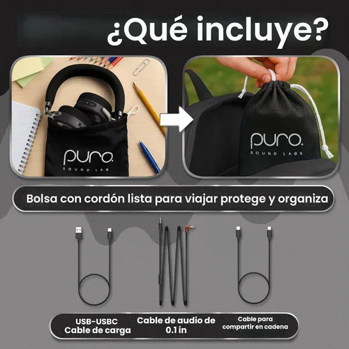 Vista 7 de Puro Sound Labs - Auriculares para niños, limitación de volumen, JuniorJam Plus, negro