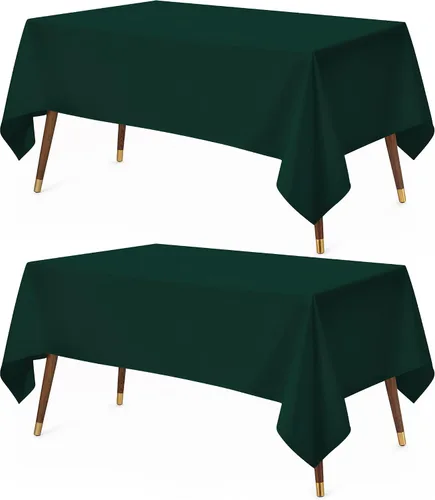 Vista 16 de Utopia Kitchen Mantel rectangular, 1 paquete, mantel lavable a máquina, mantel de poliéster para comedor, fiestas de bufé, pícnics, eventos, bodas