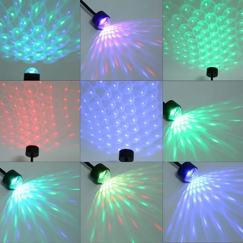 Vista 2 de TITA-DONG Mini lámpara de proyección LED de estrella, 9 modos funcionales, proyector USB, luz ajustable romántica de luz de estrella para coche