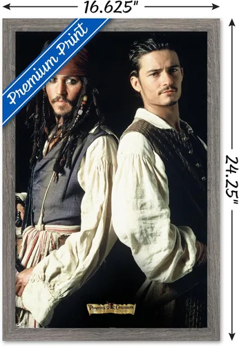 Vista 3 de Trends International Disney Pirates of the Caribbean: The Curse of the Black Pearl - Póster de pared dúo, 14.725 x 22.375 pulgadas, versión