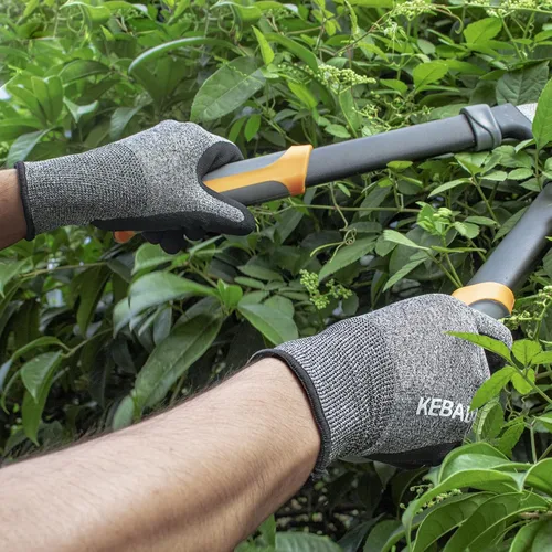 Vista 5 de Kebada Guantes de jardinería para hombres, 2 pares de guantes de jardín transpirables, revestimiento de látex de espuma, guantes de trabajo