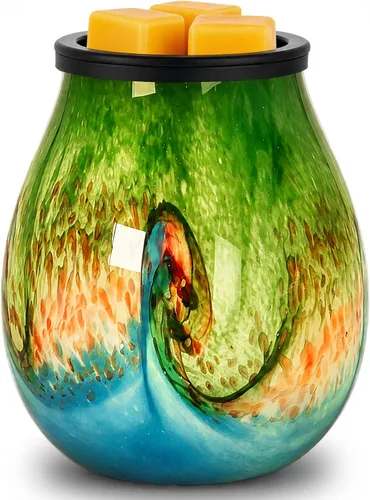 Vista 8 de EQUSUPRO Calentador de Aceite Esencial Eléctrico de Vidrio, Quemador de Incienso Eléctrico de Cera para Tartas, Calentador de Cera de Fragancia