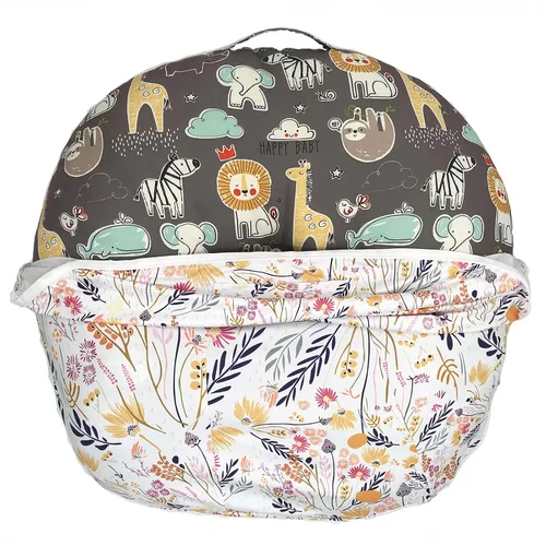 Vista 2 de Funda original para tumbona recién nacido - Flores de jardín