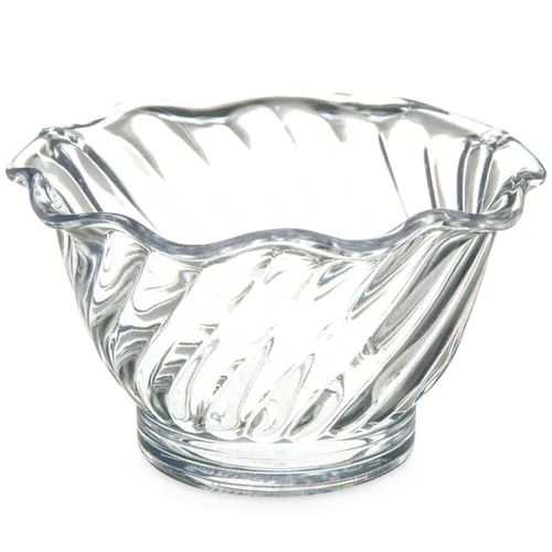 Vista 2 de Carlisle FoodService Products Plato de postre de plástico, 5 onzas, transparente (paquete de 24)