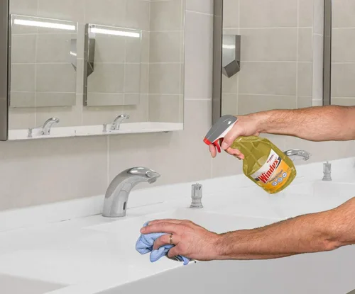 Vista 4 de SC Johnson Professional Windex Limpiador de superficies desinfectante de 32 onzas, 32 onzas líquidas