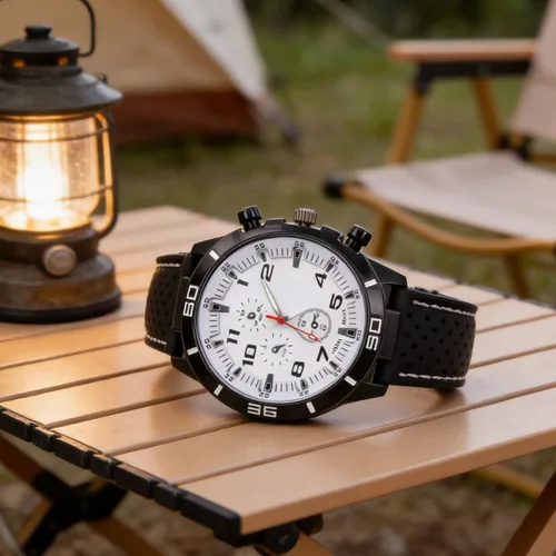 Vista 4 de GT Racer - Reloj deportivo para hombre, piloto militar, estilo aviador, estilo militar, correa de silicona negra, relojes deportivos para hombre