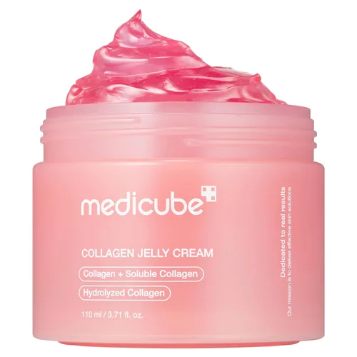 Vista 8 de medicube Crema de gelatina de colágeno, niacinamida y colágeno hidrolizado liofilizado, aumenta la hidratación de la barrera de la piel y da un