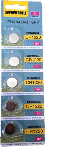 Vista 2 de Generic Baterías de litio Cr1220 Br1220 1220 3V 20 PC 4 tarjetas