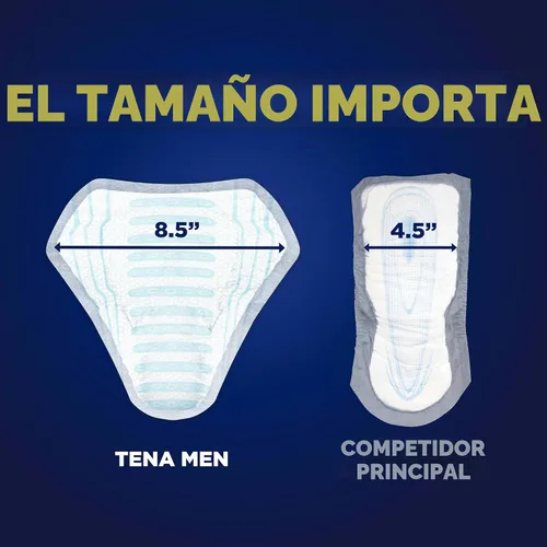 Vista 5 de Tena - Protectores de noche para hombre, almohadillas para incontinencia para hombres, 30 unidades Engineered to fit the male anatomy, these