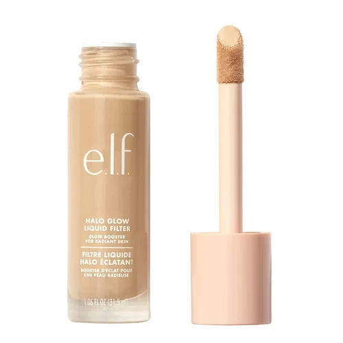 Vista 19 de e.l.f. Filtro líquido Halo Glow, potenciador de tez para un aspecto brillante y suave de enfoque, infundido con ácido hialurónico, vegano y libre