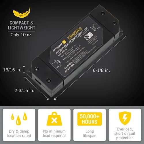 Vista 5 de Armacost Lighting Controlador LED regulable de 30 vatios Universal+12V DC ELV/MLV/TRIAC 830240