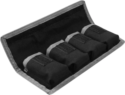 Vista 4 de Meking Bolsa de almacenamiento para batería DSLR (4 bolsillos) para batería AA/AAA y LP-E6 LP-E8 LP-E10 LP-E12, EN-EL14 EN-EL15, NP-FW50 NP-F550