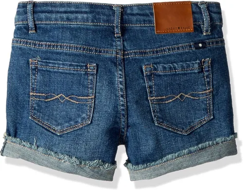 Vista 2 de Lucky Brand Pantalones cortos de mezclilla elásticos de 5 bolsillos para niñas