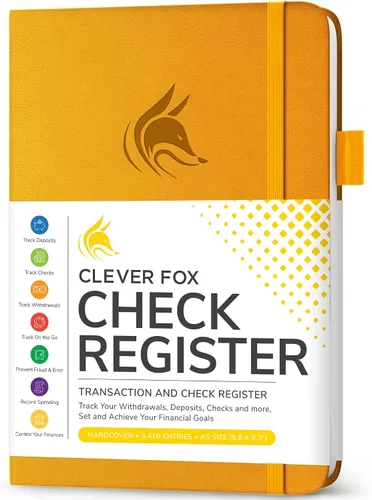Vista 15 de Clever Fox Libro de registro de cheques – Registro de transacciones de lujo, libro de contabilidad contable, registro de cheques y libro de registro