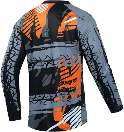 Vista 130 de Hotlion Camiseta de ciclismo para hombre, manga larga, MTB Motocross, ropa de carreras todoterreno