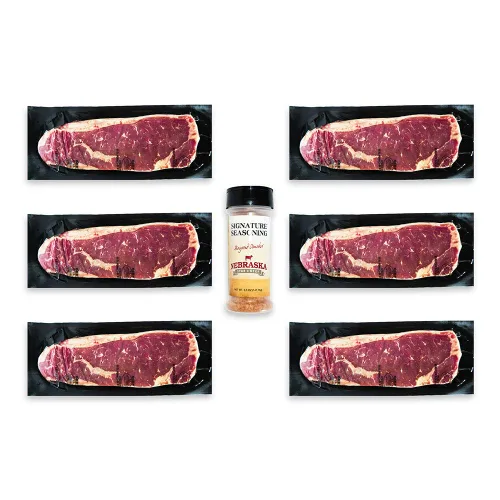 Vista 9 de Nebraska Star Beef Prestige Steaks - 6 paquetes con condimento (filetes de 6 a 5 onzas)