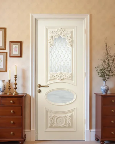Vista 40 de FLFK Adhesivo para puerta – Puerta vintage beige, mural para despegar y pegar, tamaño combinado 30 x 80 pulgadas, dividido en 2 piezas Mt5423
