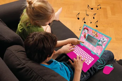 Vista 5 de Lexibook, Paw Patrol, portátil educativo y bilingüe en inglés/español, juguete para niños con 124 actividades para aprender, jugar juegos y música
