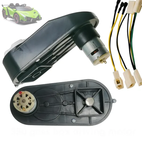 Vista 5 de Caja de cambios RS390 de 12 V para autos de juguete, ruedas alimentadas por motocicletas, motor de accionamiento 390 de alta velocidad con motores