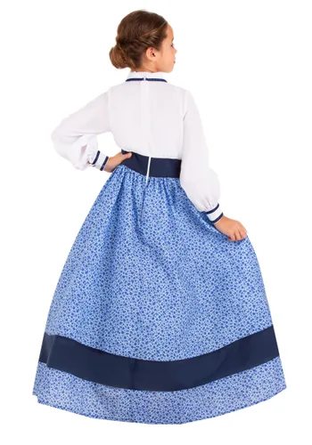 Vista 2 de Vestido de Disfraz de Niña del Praire Multicolor