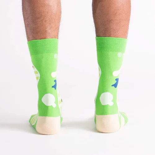 Vista 3 de Sock It To Me, Calcetines Crew, Space y Alien para hombre, Golf