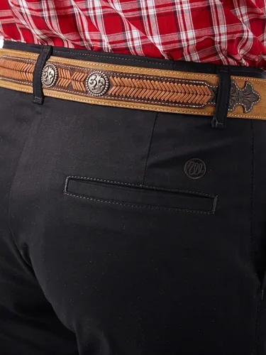 Vista 4 de Wrangler Pantalón casual plisado frontal para hombre, Caqui