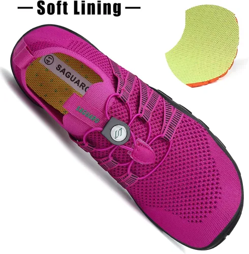 Vista 4 de Kararao Water Shoes for Women Men, Adult Quick Drying Aqua Sneakers with Draining Hole, Lightweight Non Slip Beach Swim Pool Fishing River Sand Yoga