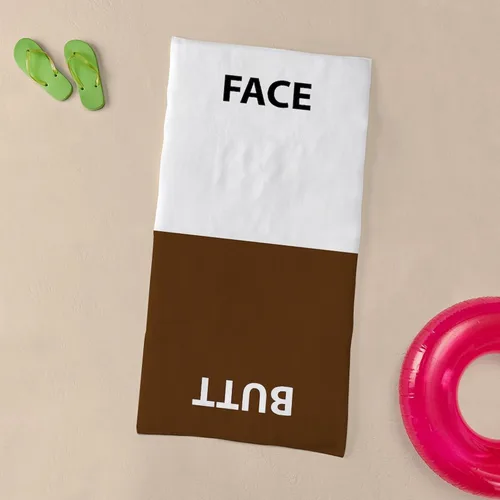 Vista 3 de CafePress Toalla de cara y glúteos, 30 x 60 pulgadas, parte trasera de algodón absorbente, suave para playa, toalla de piscina