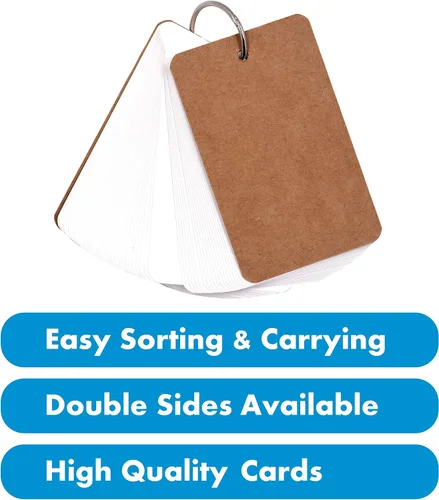 Vista 5 de 300 blocs de papel kraft personalizable con anillo de carpeta (50 hojas por juego)