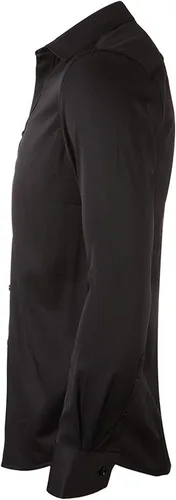 Vista 3 de FLY HAWK Camisas de vestir para hombre, ajuste delgado, manga larga, elástica, fibra de bambú, camisas con botones