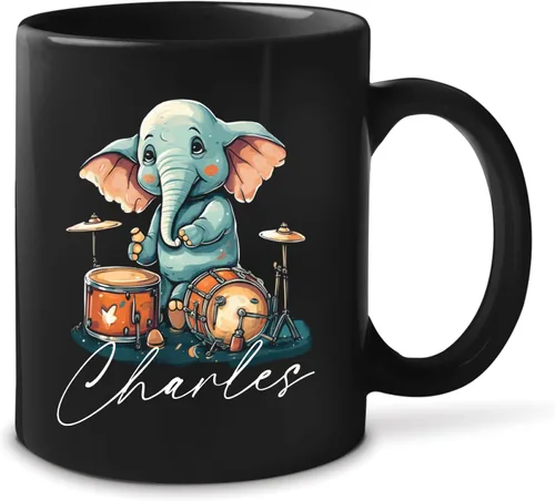Vista 12 de Taza de té personalizada para amantes del tigre con nombre 2023, regalos personalizados para amantes de las mascotas, taza de café de cerámica