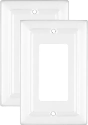 Vista 10 de Monarch Abode Placa de Pared Basculante de 1 Gang, Placa de Pared de Metal Decorativa Arquitectónica para Interruptor Individual, Placa Decorativa