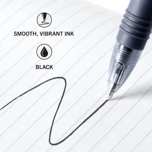 Vista 4 de Zebra Pen Z-Grip - Bolígrafo retráctil de punta media, 3/64 pulgadas, tinta negra, 12