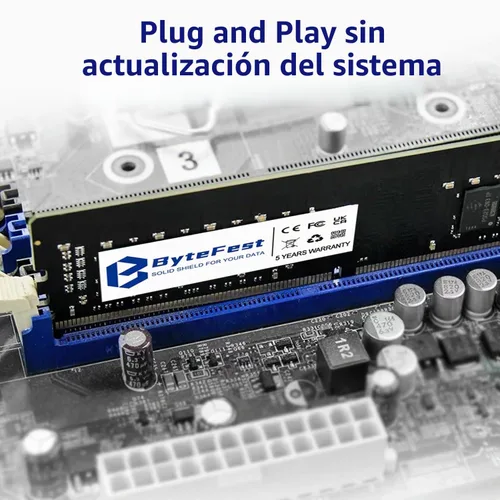 Vista 8 de DDR5 RAM 16GB 5600MHz PC5-44800 CL46 UDIMM 1.1V 288 Pin Compatible Computadora de escritorio Módulo de memoria RAM