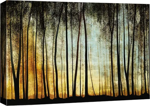 Vista 31 de SIGNFORD Lienzo impreso para pared, puesta de sol, campo de girasol, naturaleza, desierto, paisaje decorativo, relajante, tranquilo, para sala