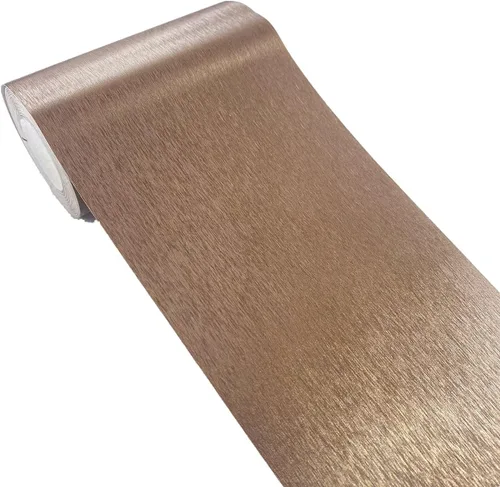 Vista 9 de TOOLDECO Calcomanías de metal de imitación cepilladas, autoadhesivas, bordes de pared, marco de puerta, marco de ventana, decoración de marco