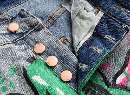 Vista 170 de Enrica Pantalones vaqueros estampados casuales para hombre