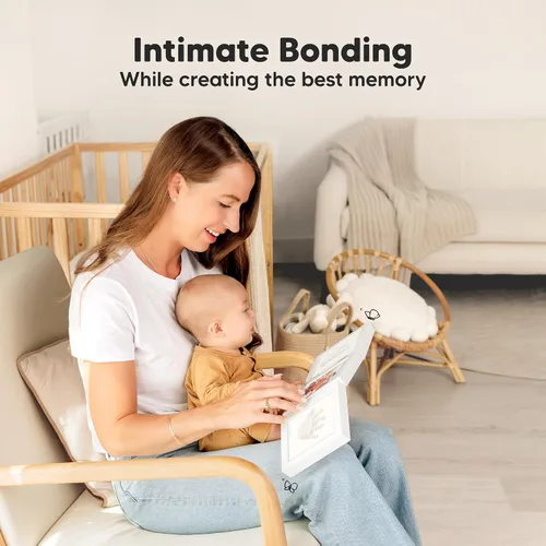 Vista 8 de KeaBabies Regalos de baby shower para niños y niñas, kit de huellas y manos para bebés, kit de huellas de manos para recién nacidos, marco de fotos