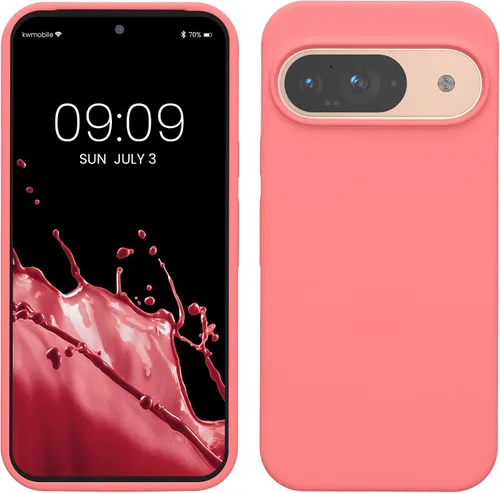 Vista 299 de kwmobile Funda Compatible con Google Pixel 6 Pro - Funda de Teléfono de Silicona TPU con Acabado Suave - Azul Caribe