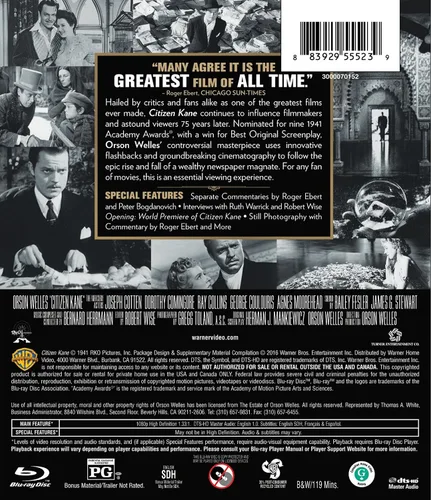 Vista 2 de Citizen Kane 75th Anniversary (BD) Blu-ray