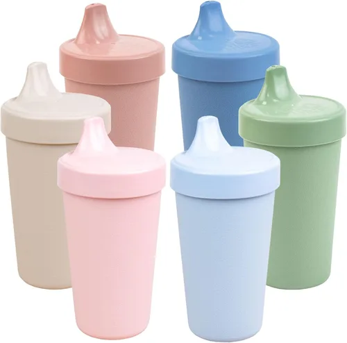 Vista 10 de Re-Play Vasos para sorber a prueba de derrames, reutilizables, 10 onzas, juego de 6, aptos para lavavajillas y microondas, fabricados en Estados