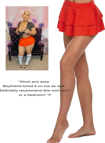 Vista 2 de Avidlove - Minifalda plisada con pliegues sólidos para mujer.