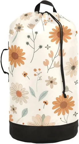 Vista 10 de Mochila para lavandería, cesta extra grande resistente para ropa sucia, correas ajustadas para campamento, universidad, gimnasio, hotel, hogar, 29.3
