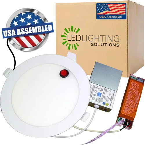 Vista 9 de LED & Lighting Solutions Luces empotrables regulables ultra delgadas de 4 pulgadas, 9W 720 lúmenes, CCT seleccionable 2700K-6000K, luz de techo de 4