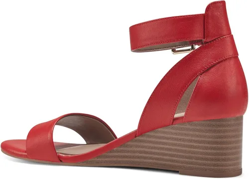 Vista 11 de Aerosoles Sandalias de cuña para mujer, rojo (Red Leather)